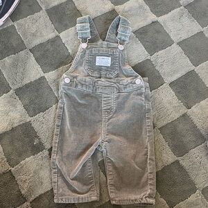 Corduroy Overalls for Kids - green